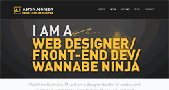 Desktop Screenshot of aaronjohnsondesign.com